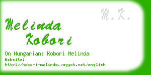 melinda kobori business card